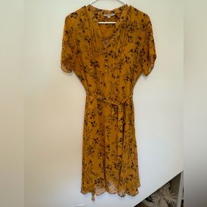 Nanette Lenore Mustard Yellow and Black Dress